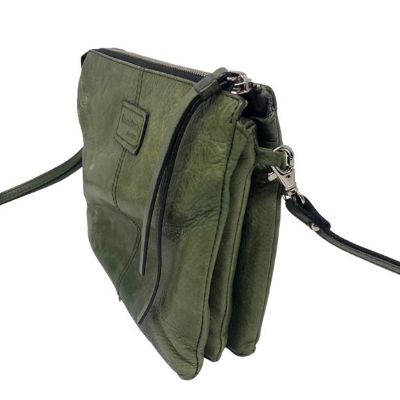 GIANNI CONTI Green Leather Crossbody Handbag - Picture 5 of 13